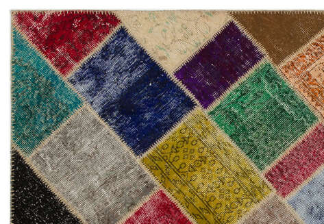 Apex Patchwork Unique Multi Naturel 21668 160 cm X 233 cm - 4