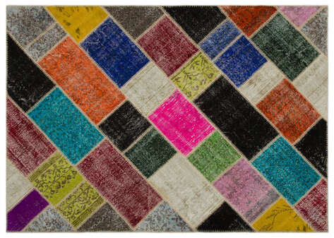 Apex Patchwork Unique Multi Naturel 21669 160 cm X 233 cm - 1