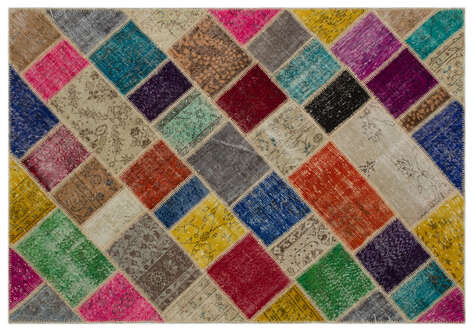Apex Patchwork Unique Multi Naturel 21671 160 cm X 233 cm - 1