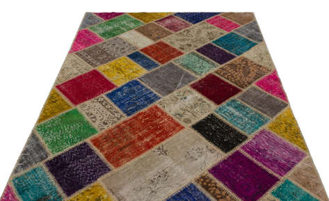 Apex Patchwork Unique Multi Naturel 21671 160 cm X 233 cm - 3