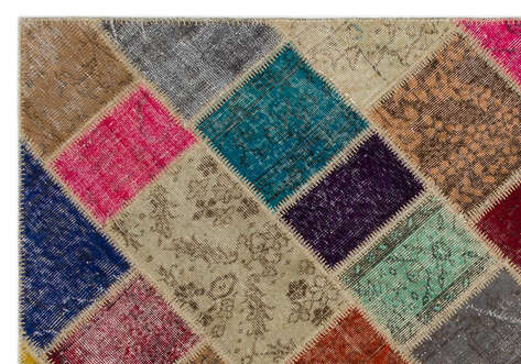 Apex Patchwork Unique Multi Naturel 21671 160 cm X 233 cm - 4