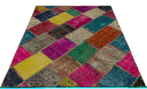 Apex Patchwork Unique Multi Naturel 21674 160 cm X 233 cm - 5