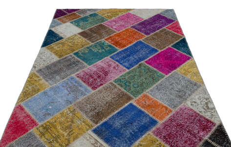 Apex Patchwork Unique Multi Naturel 22007 160 cm X 230 cm - 4