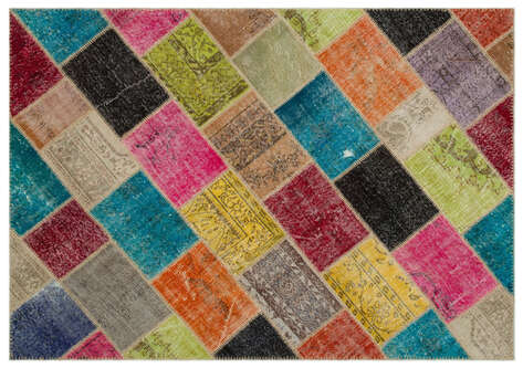 Apex Patchwork Unique Multi Naturel 22020 160 cm X 230 cm - 1