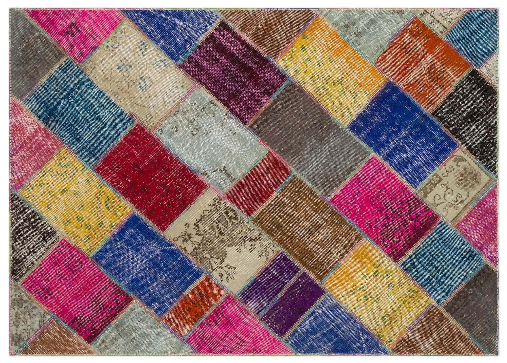 Apex Patchwork Unique Multi Naturel 22033 160 cm X 230 cm