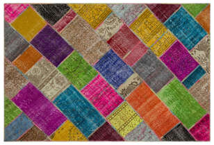 Apex Patchwork Unique Multi Naturel 22035 160 cm X 230 cm (1)