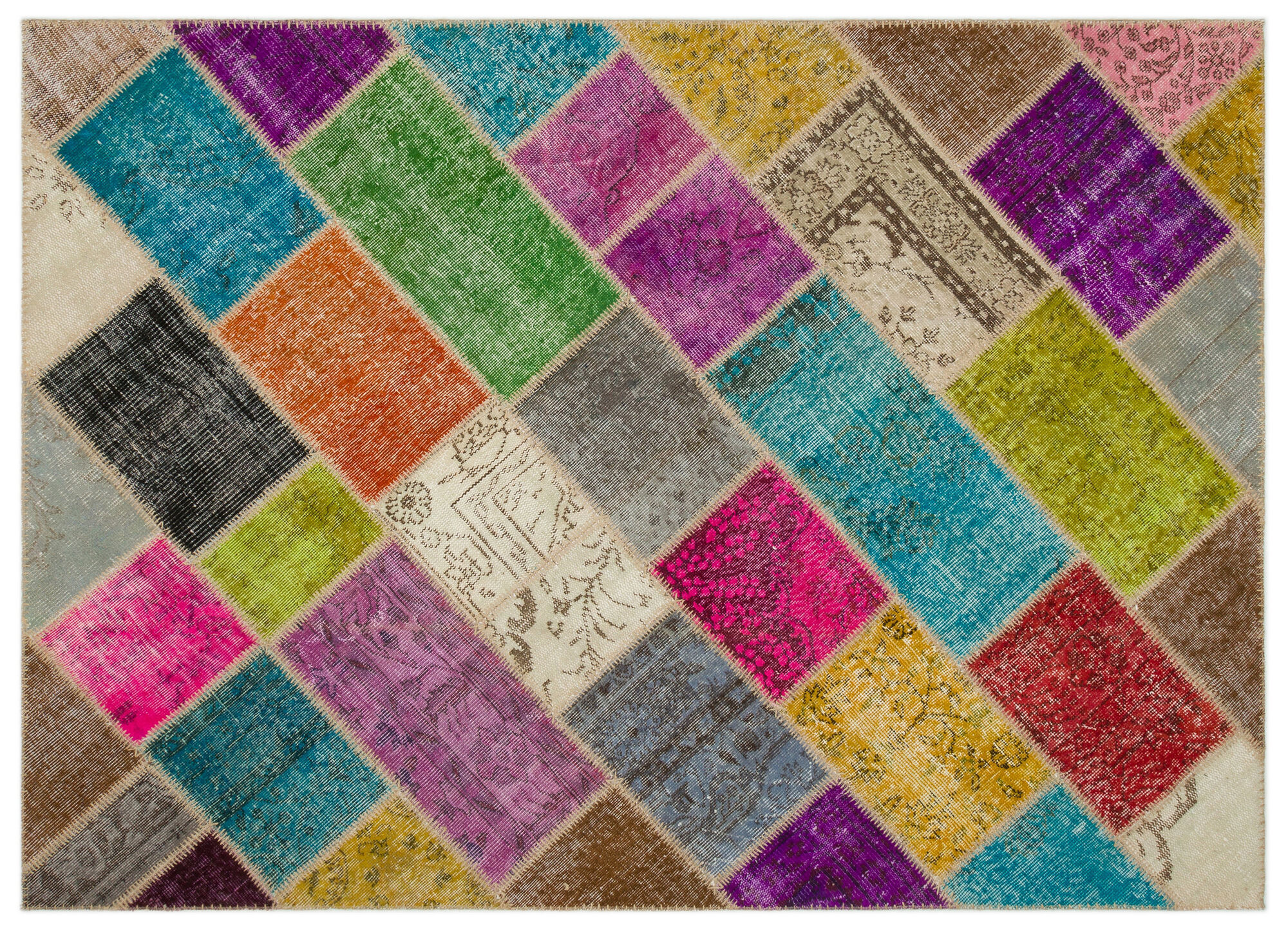 Apex Patchwork Unique Multi Naturel 22052 160 cm X 230 cm