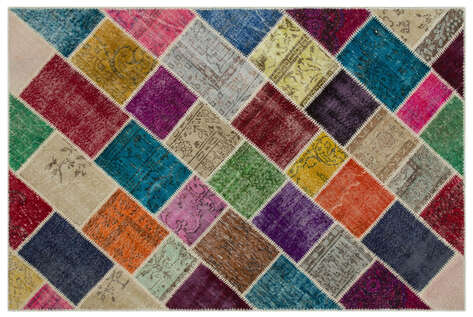 Apex Patchwork Unique Multi Naturel 22058 160 cm X 230 cm - 1