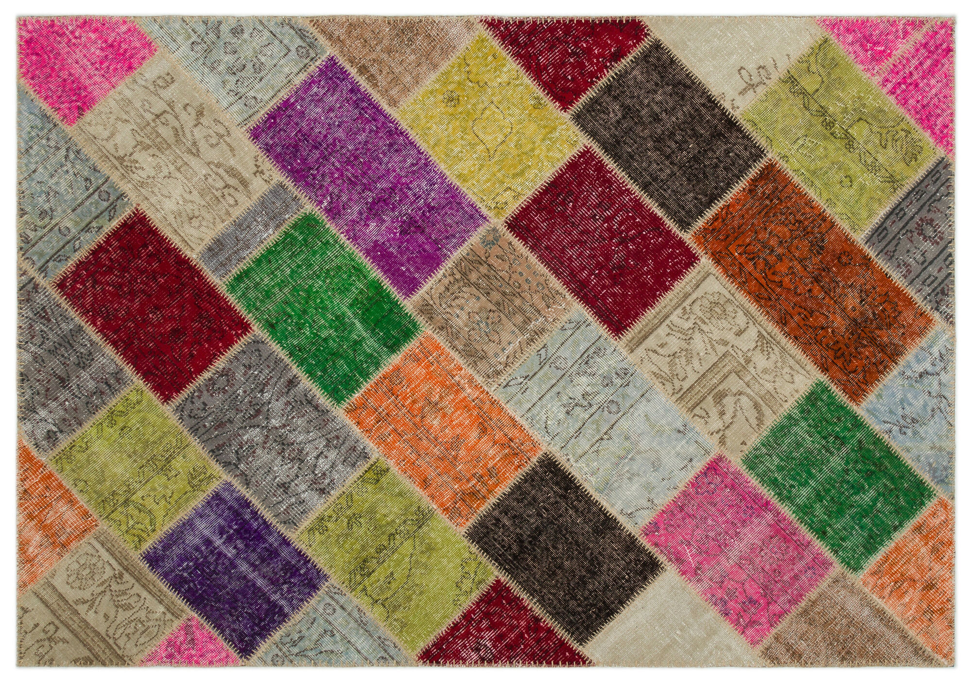 Apex Patchwork Unique Multi Naturel 22078 160 cm X 230 cm