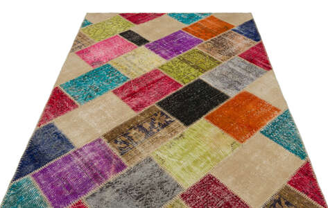 Apex Patchwork Unique Multi Naturel 22093 160 cm X 230 cm - 3