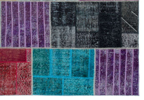 Apex Patchwork Unique Multi Naturel 24866 160 cm X 230 cm - 4