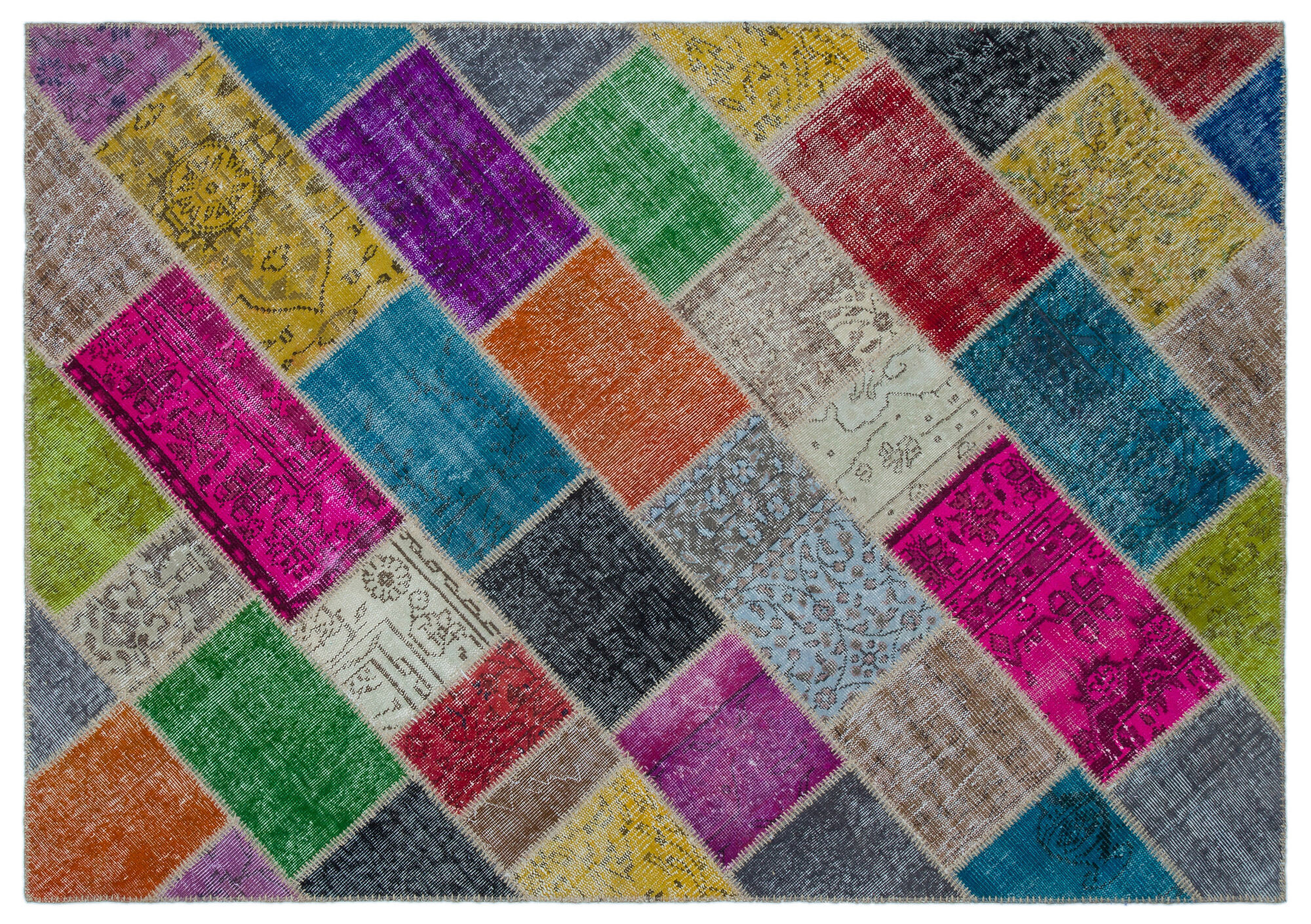 Apex Patchwork Unique Multi Naturel 24931 160 cm X 230 cm
