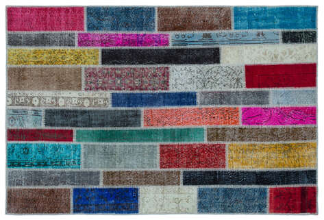 Apex Patchwork Unique Multi Naturel 25215 157 cm X 233 cm - 1