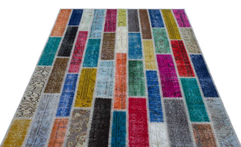 Apex Patchwork Unique Multi Naturel 25219 154 cm X 232 cm - 4
