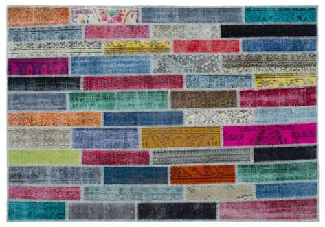 Apex Patchwork Unique Multi Naturel 25221 160 cm X 232 cm - 1