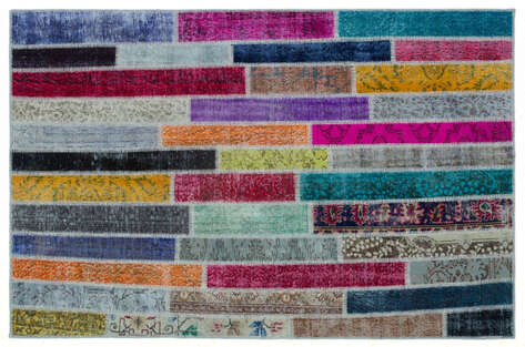 Apex Patchwork Unique Multi Naturel 25221 160 cm X 232 cm - 2
