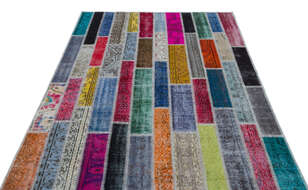 Apex Patchwork Unique Multi Naturel 25221 160 cm X 232 cm (5)