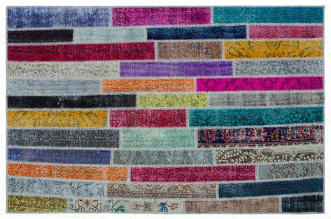 Apex Patchwork Unique Multi Naturel 25222 151 cm X 233 cm - 1