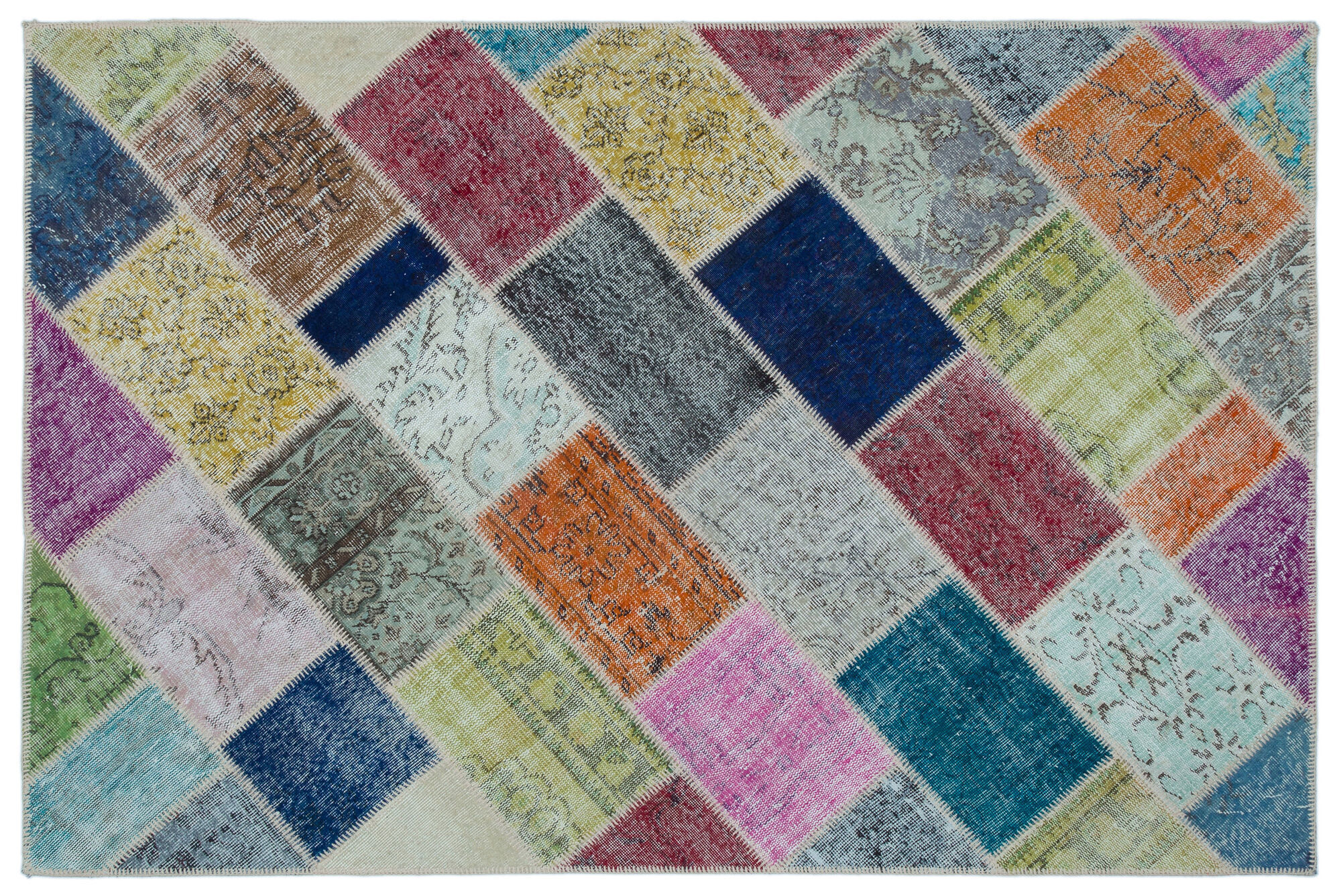 Apex Patchwork Unique Multi Naturel 25236 151 cm X 226 cm