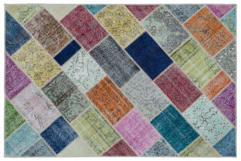Apex Patchwork Unique Multi Naturel 25236 151 cm X 226 cm - 1