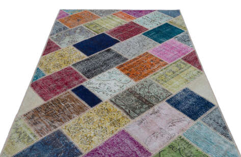 Apex Patchwork Unique Multi Naturel 25236 151 cm X 226 cm - 3