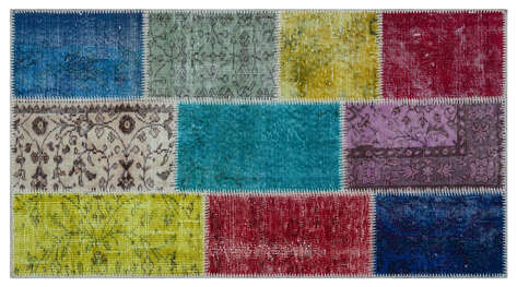 Apex Patchwork Unique Multi Naturel 26216 080 cm X 150 cm - 1