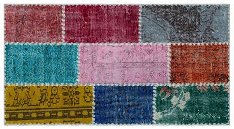 Apex Patchwork Unique Multi Naturel 26239 080 cm X 150 cm - 1