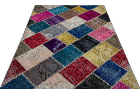 Apex Patchwork Unique Multi Naturel 26359 160 cm X 230 cm - 3