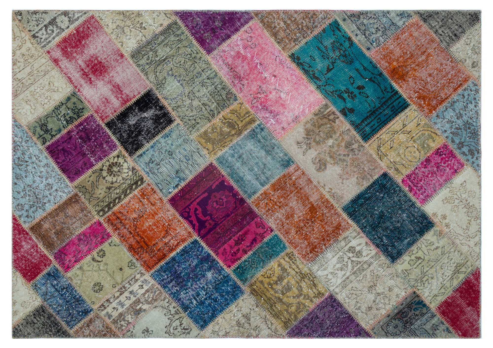 Apex Patchwork Unique Multi Naturel 26388 160 cm X 230 cm