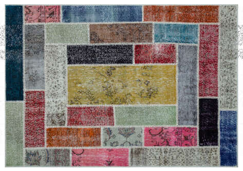 Apex Patchwork Unique Multi Naturel 26388 160 cm X 230 cm - 4