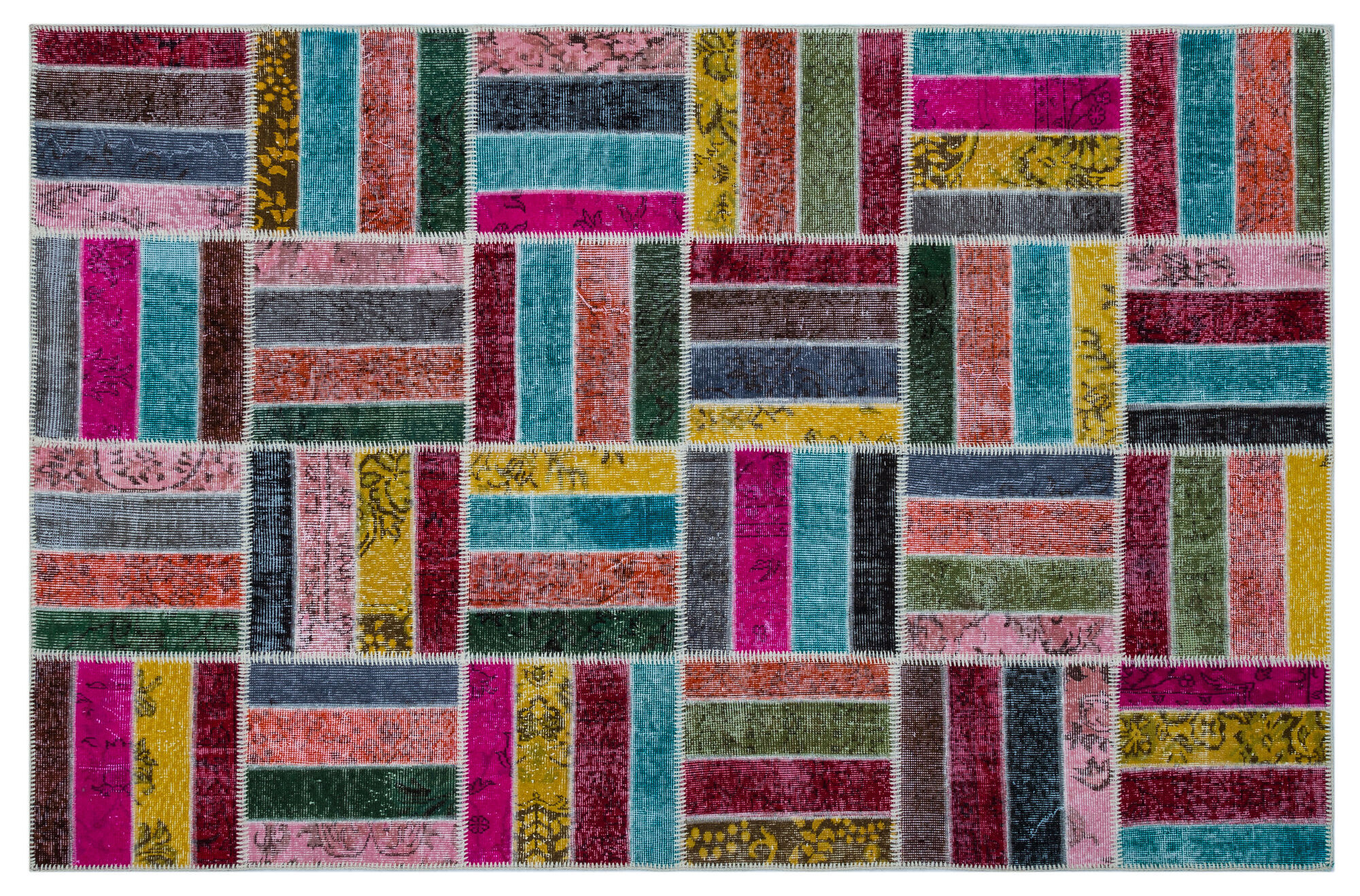 Apex Patchwork Unique Multi Naturel 26478 160 Cm X 247 Cm