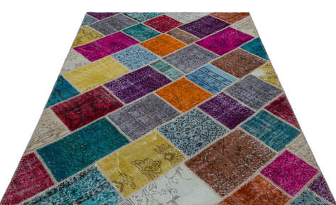 Apex Patchwork Unique Multi Naturel 26487 160 cm X 230 cm - 4