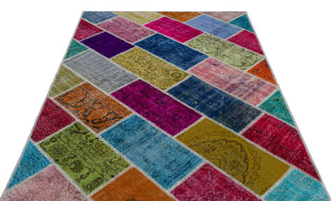 Apex Patchwork Unique Multi Naturel 26513 160 cm X 230 cm - 4