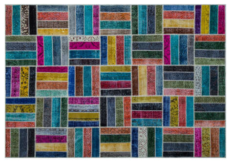 Apex Patchwork Unique Multi Naturel 26797 198 cm X 287 cm - 1