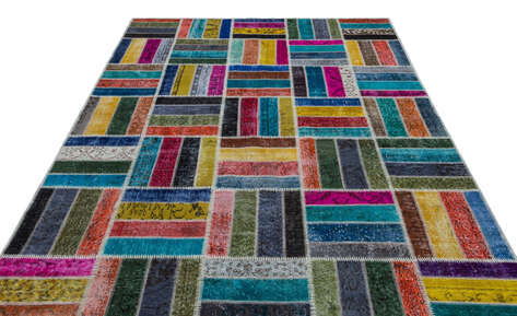 Apex Patchwork Unique Multi Naturel 26797 198 cm X 287 cm - 3