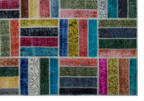 Apex Patchwork Unique Multi Naturel 26797 198 cm X 287 cm - 4
