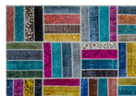 Apex Patchwork Unique Multi Naturel 26797 198 cm X 287 cm - 5