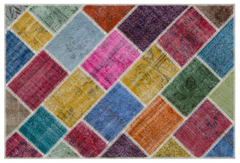 Apex Patchwork Unique Multi Naturel 31116 120 cm X 180 cm - 1