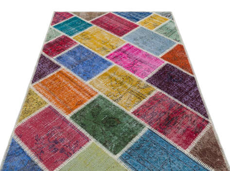 Apex Patchwork Unique Multi Naturel 31116 120 cm X 180 cm - 3