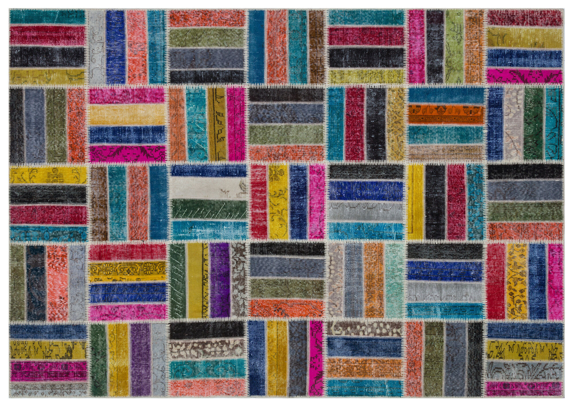 Apex Patchwork Unique Multi Naturel 31316 200 Cm X 280 Cm