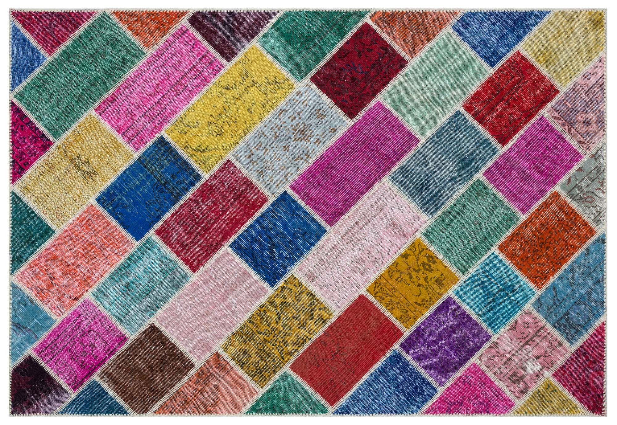 Apex Patchwork Unique Multi Naturel 31332 190 Cm X 280 Cm