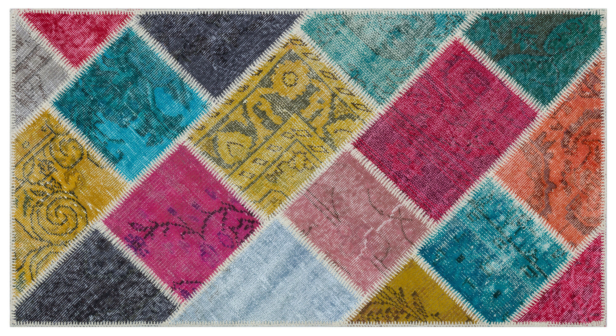 Apex Patchwork Unique Multi Naturel 31350 080 cm X 150 cm