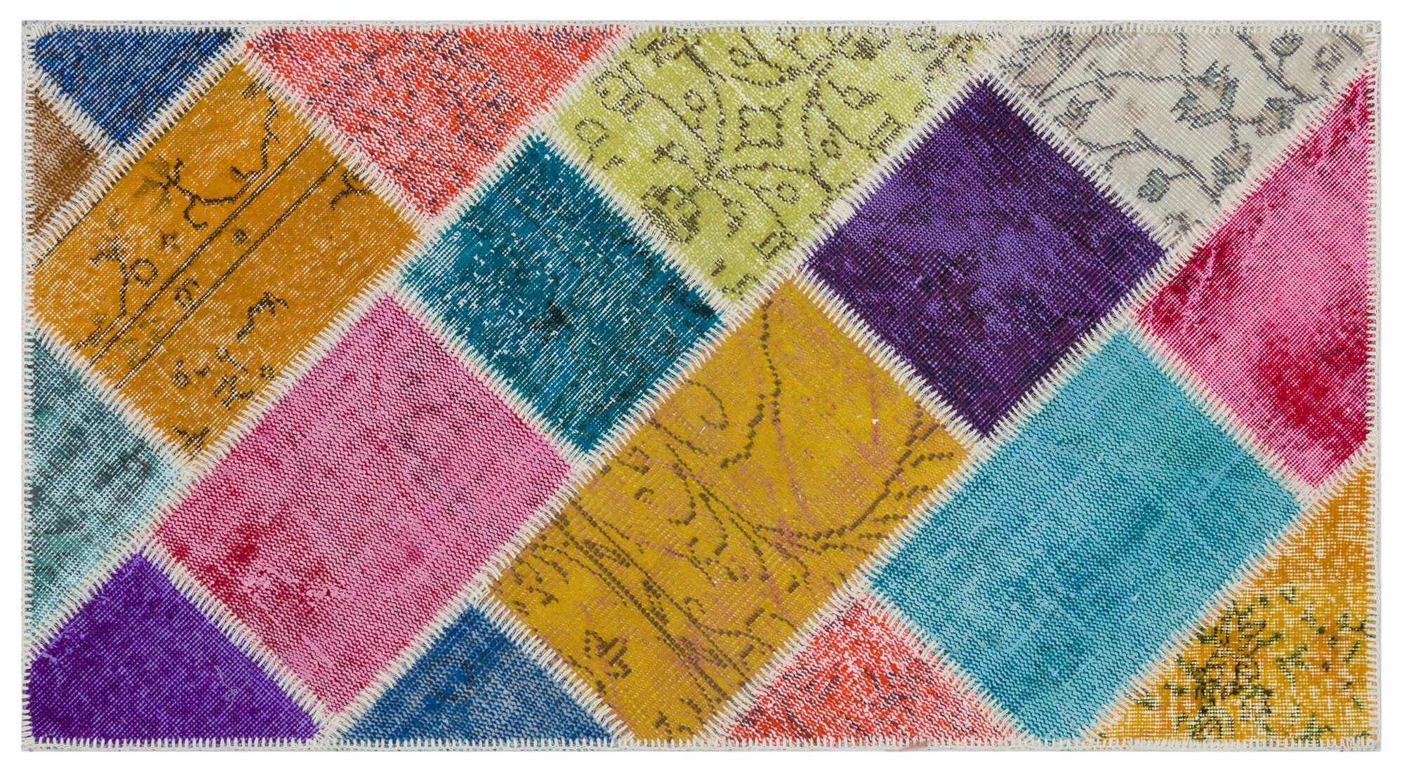 Apex Patchwork Unique Multi Naturel 31390 080 cm X 150 cm