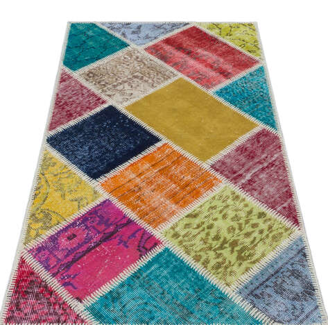 Apex Patchwork Unique Multi Naturel 31414 080 cm X 150 cm - 2