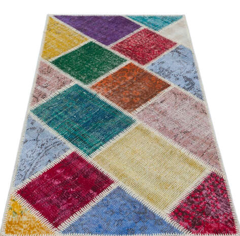 Apex Patchwork Unique Multi Naturel 31434 080 cm X 150 cm - 3
