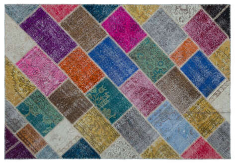 Apex Patchwork Unique Multi Naturel 35379 118 cm X 178 cm - 1