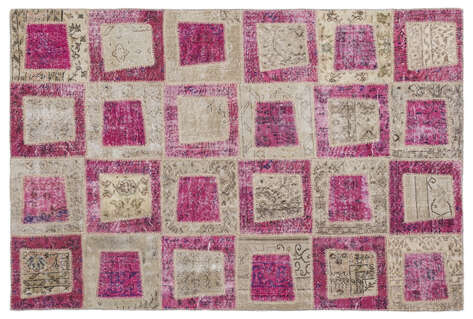 Apex Patchwork Unique Pembe 2022 160 cm X 230 cm - 1