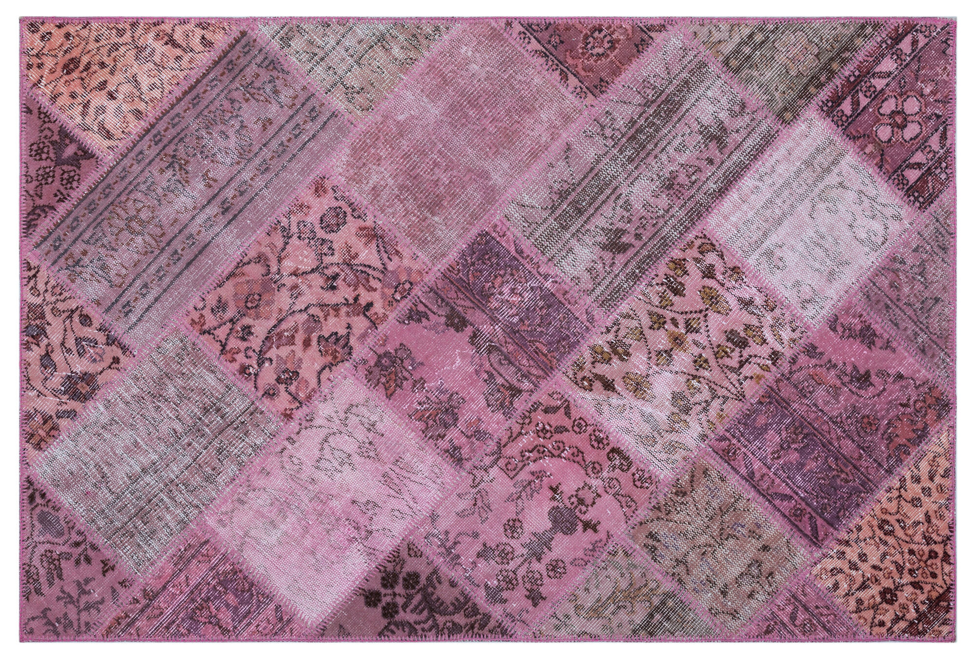 Apex Patchwork Unique Pembe 26651 120 cm X 180 cm