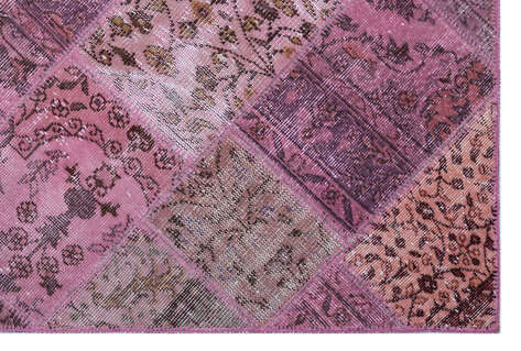 Apex Patchwork Unique Pembe 26651 120 cm X 180 cm - 4