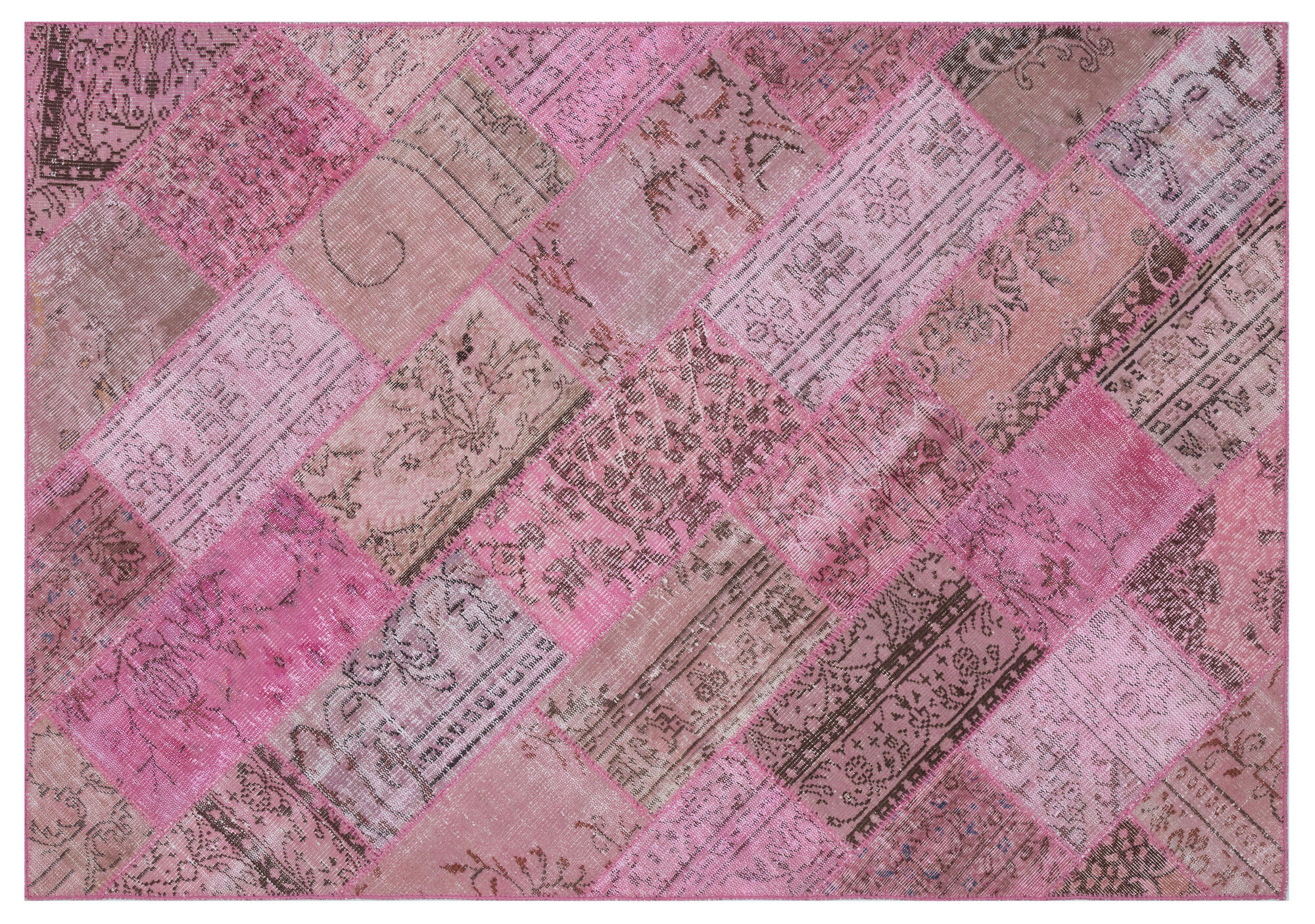Apex Patchwork Unique Pembe 31299 160 cm X 230 cm
